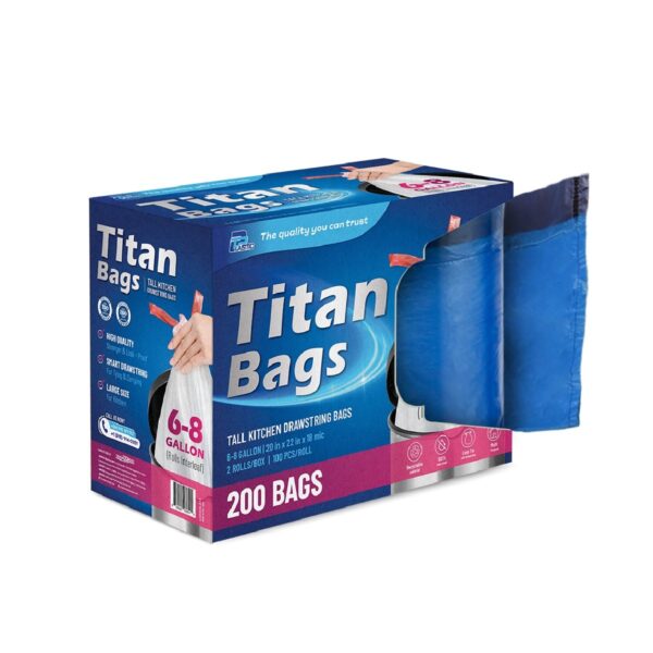 Túi rác dây rút titan interleaf